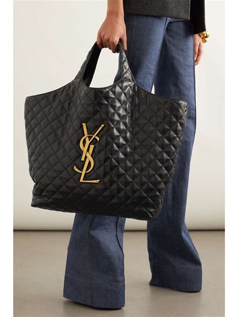 tote bag maculata ysl|Y TOTE IN LEATHER .